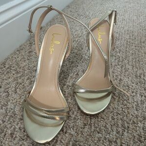 NWOT Gold Heels